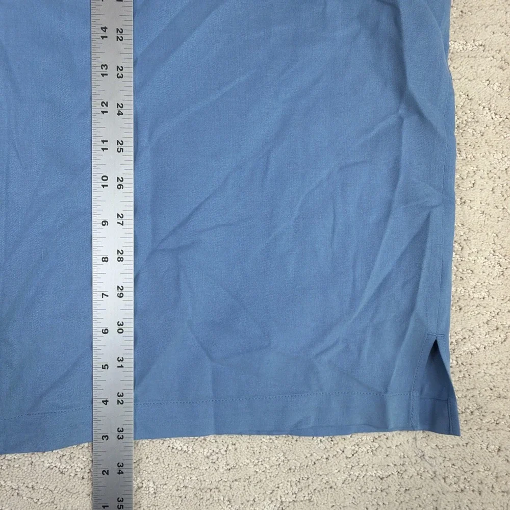 Men's Tommy Bahama 3XL 100% Silk Blue Short Sleeve Button‎ Shirt Resort Hawaiian